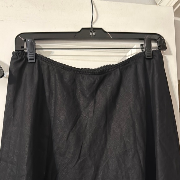 Reformation Linen Black Lace Trim Top and Skirt Set - Picture 10 of 11